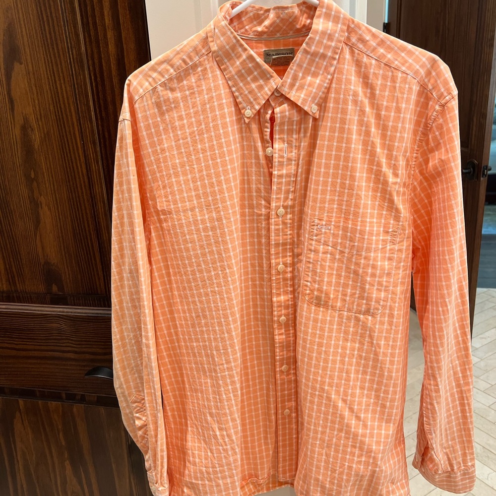 No longer using but a great orange mens Dress shirt